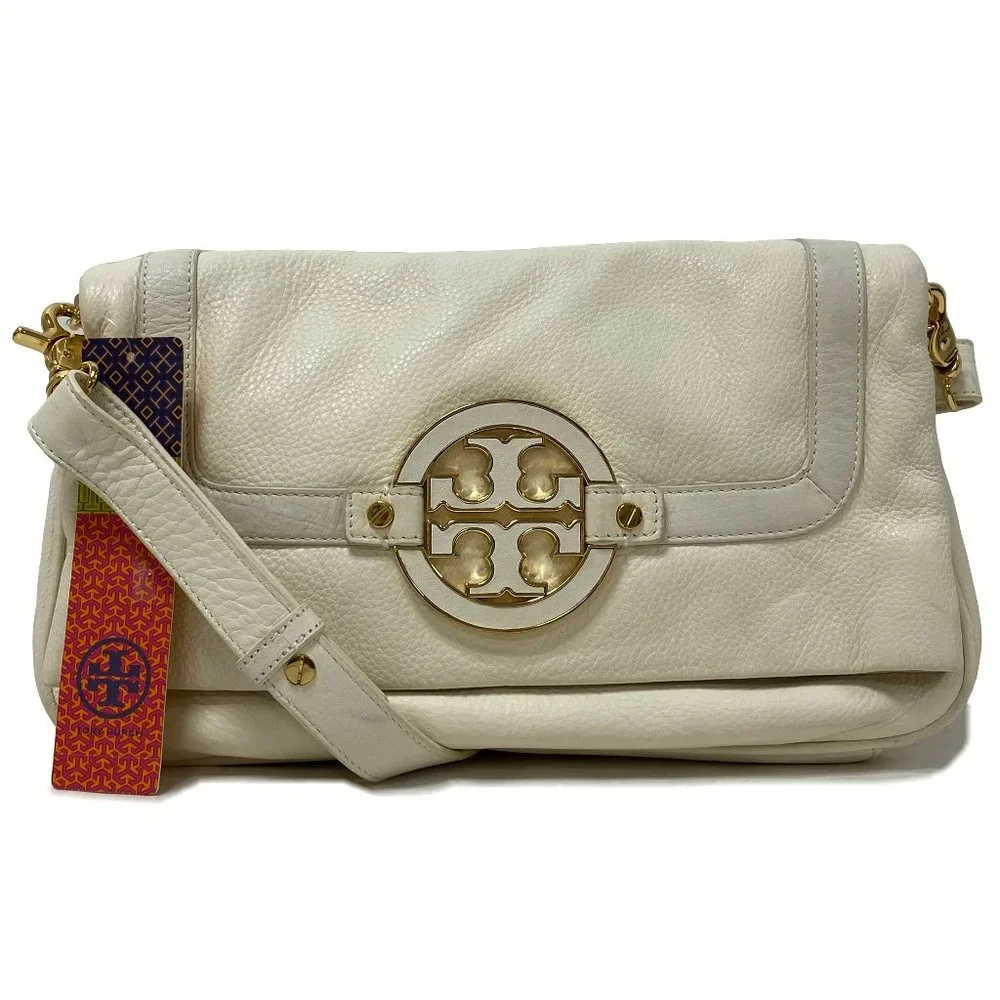 Tory Burch Amanda White Foldover Bag